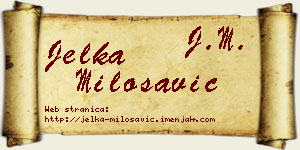 Jelka Milosavić vizit kartica